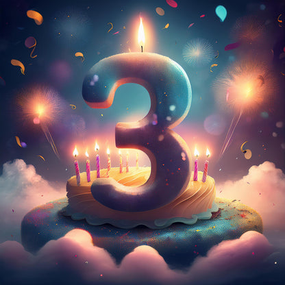 Birthdays- How old are you today? 3 years old