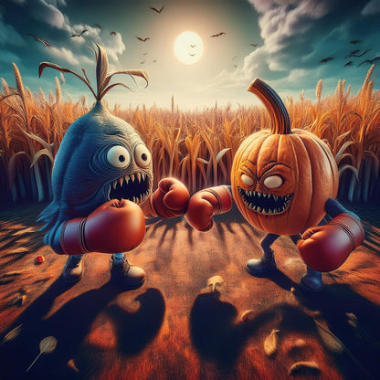 Halloween - Jack - O - Lantern was really a Potato- Round 1