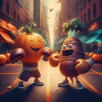 Halloween - Jack - O - Lantern was really a Potato- Round 2A